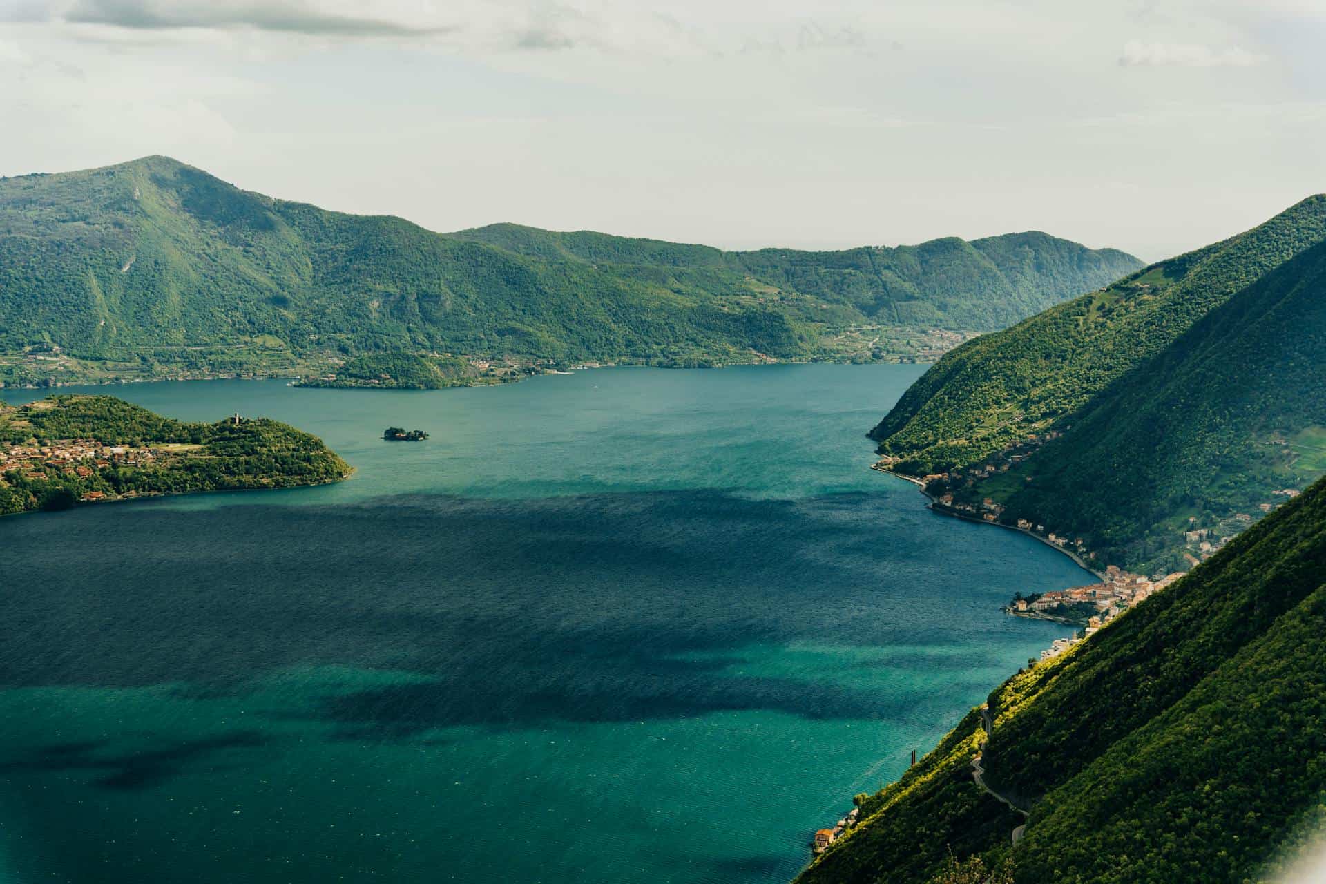 Lake Iseo panoramic view