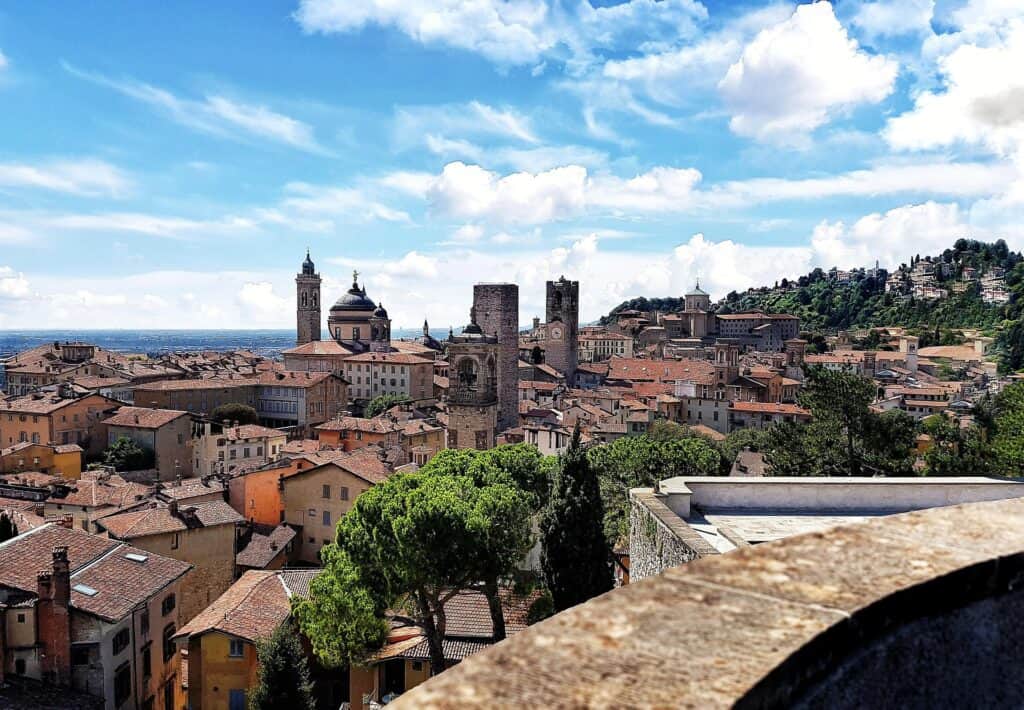 Bergamo city view
