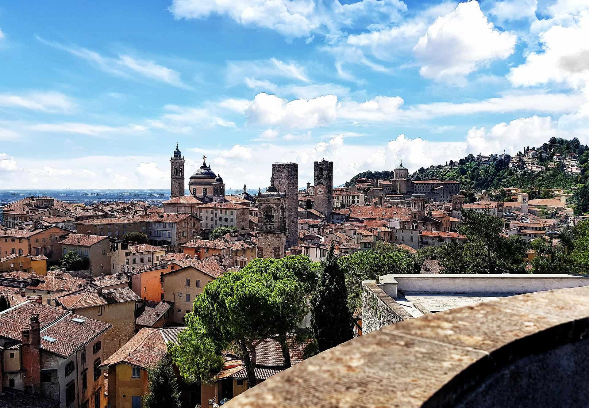 Bergamo city view