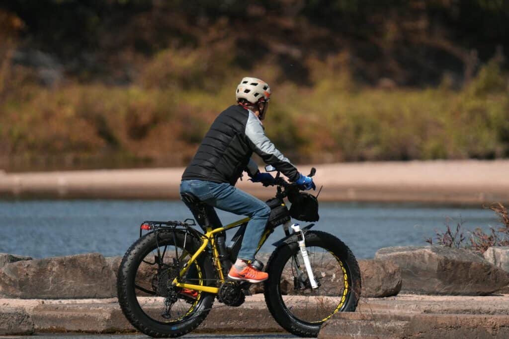 Man on bike