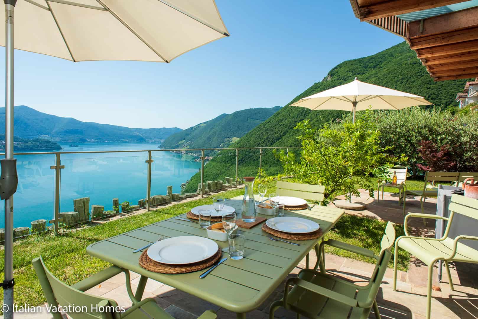 Garden and lake view